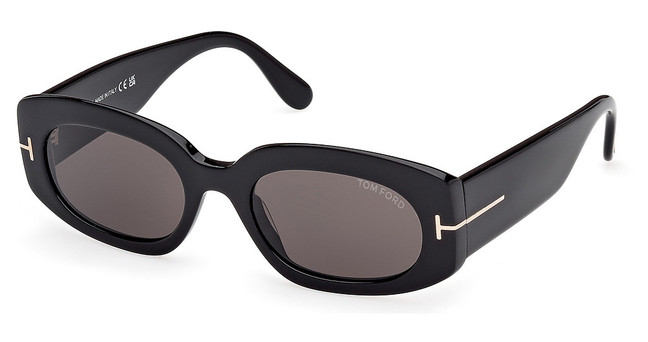 Tom Ford Eyeglasses FT1187 shiny black / smoke/01A