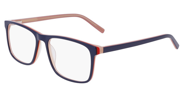 Marchon NYC M-3030 NAVY/RED/SAND CRYSTAL LAMINATE/419