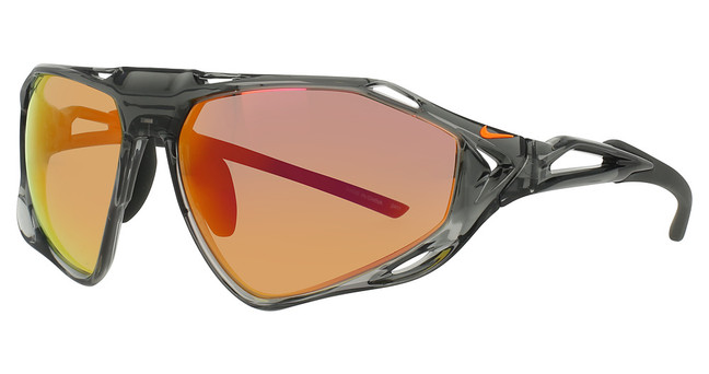 Nike Eyeglasses NIKE ZEUS RISE E IF1113X SMOKE GREY/ROAD ORANGE MIRROR/084