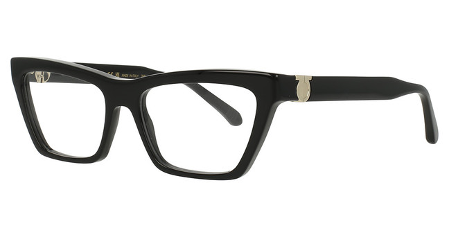 Ferragamo Eyeglasses SF3021 BLACK/001