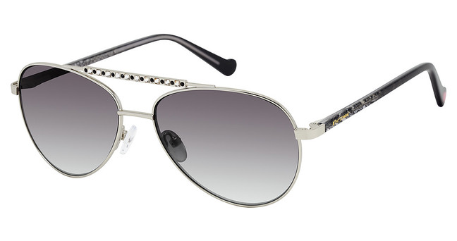 BETSEY JOHNSON Eyeglasses FAUX REAL Silver/SIL