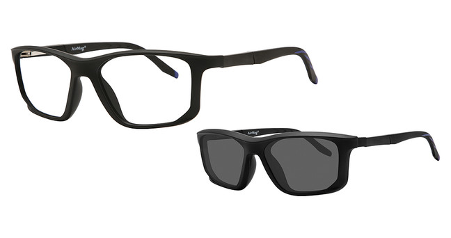AirMag Eyeglasses AIRMAG AP6481 Matte Black/Blue/C1