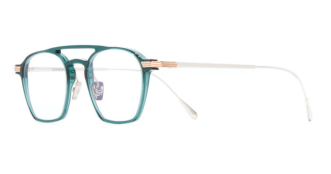 Cutler and Gross Eyeglasses AUOP000948GR GREEN/ROSE GOLD/RHODIUM/003