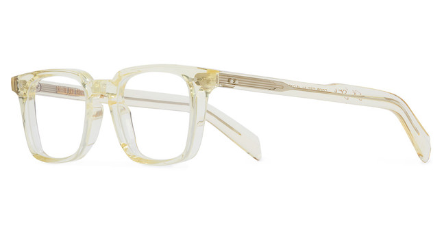 Cutler and Gross Eyeglasses CGOPGR1048ICS CRYSTAL YELLOW COLOUR STUDIO/104