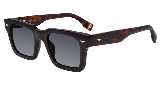 Police Eyeglasses SPLQ88 SHINY DARK HAVANA 0722