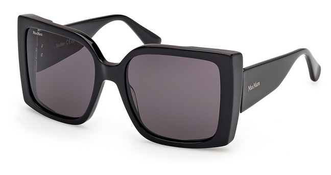 MaxMara Eyeglasses MM0131 shiny black / smoke/01A