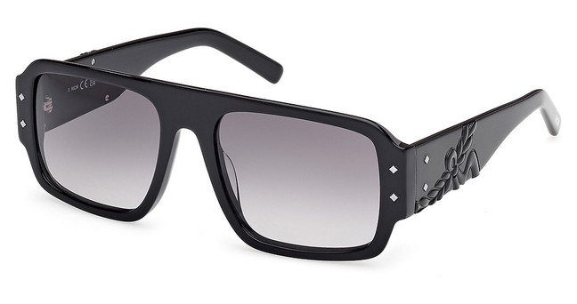 MCM Worldwide Eyeglasses MW0022 shiny black / gradient smoke/01B
