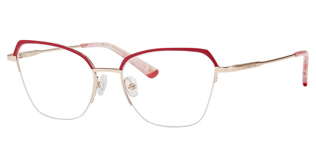 Liz Claiborne Eyeglasses L 689T BURGUN RED/0C8C