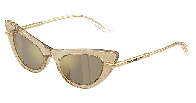 DOLCE & GABBANA KIDS Eyeglasses DX4008 GLITTER GOLD/31035A