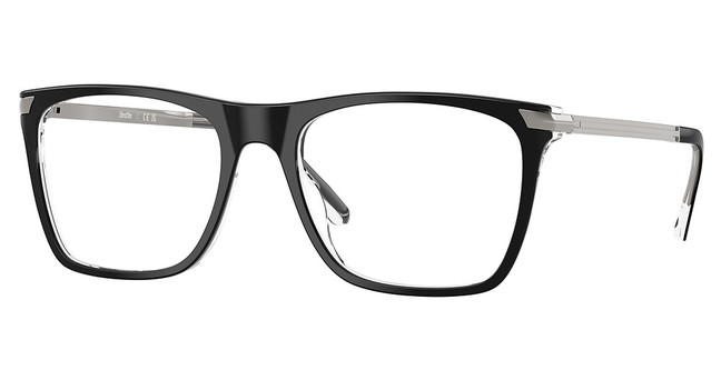 Sferoflex Eyeglasses SF1153 SHINY BLACK ON TRANSPARE/C645