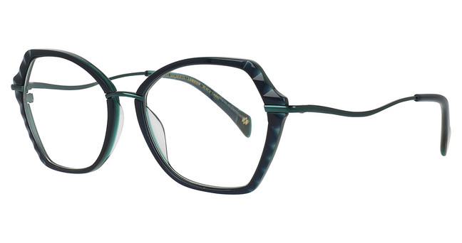 William Morris Eyeglasses WMBDHYDE1 PETROL DARK TRANSPARENT/9335