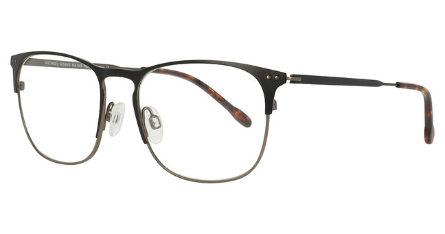 MICHAEL ADAMS Eyeglasses MA 640 BLACK/PEWTER