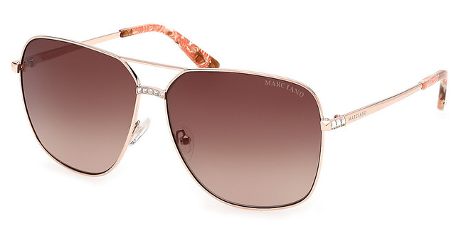 Guess? Eyeglasses GM00022 shiny rose gold / gradient brown/28F