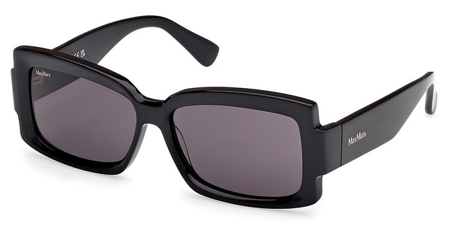 MaxMara Eyeglasses MM0140 shiny black / smoke/01A