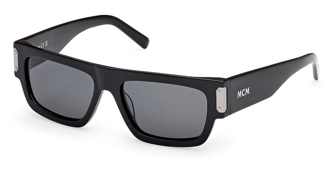 MCM Worldwide Eyeglasses MW0019 shiny black / smoke/01A