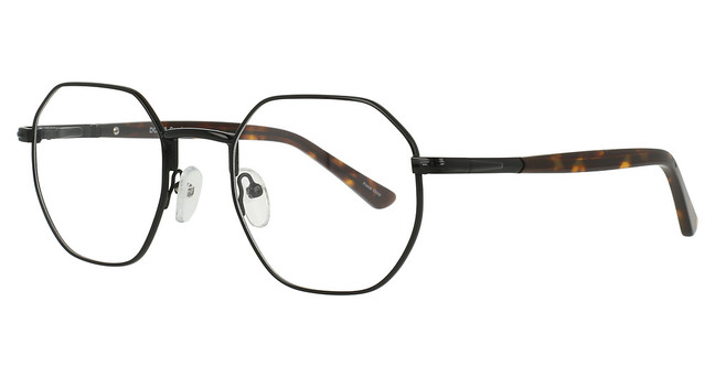 DICAPRIO Eyeglasses DC243 Black Antique Tortoise