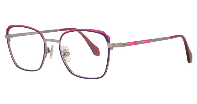 C-ZONE Eyeglasses B2390 Purple/Fuchsia/Pink Gold/C-40