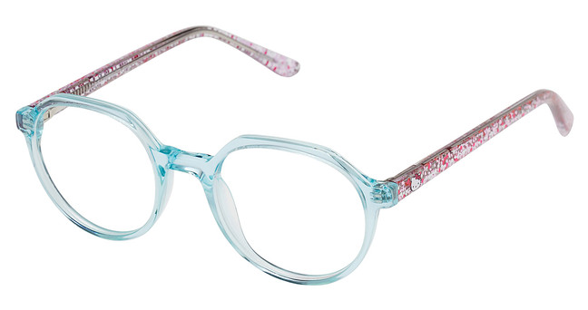Hello Kitty Eyeglasses HK 387 TEAL CRYSTAL/1