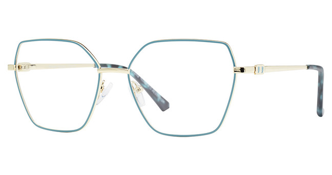 Global Optique Eyeglasses LP054 BLUE/GOLD