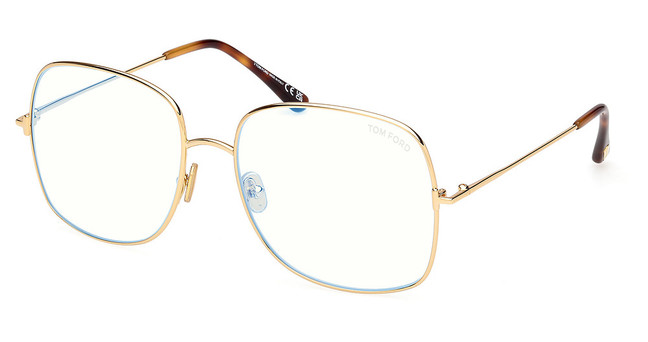 Tom Ford Eyeglasses FT6048-B shiny deep gold/030