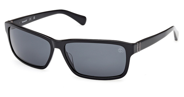 Timberland Eyeglasses TB00053 shiny black / smoke polarized/01D