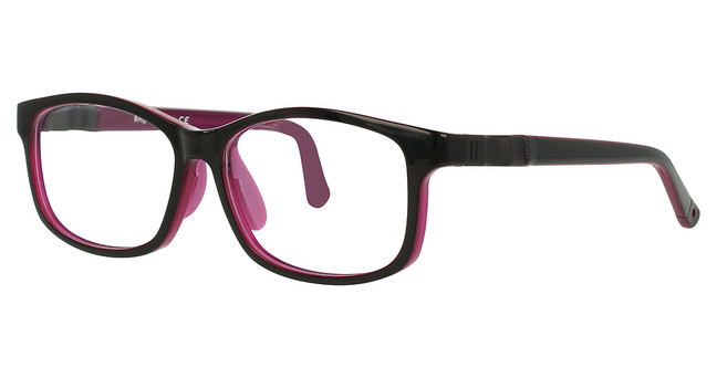 Indii Kids Eyeglasses INF502-BOUNCE BLACK/CRYS DARK PURP/C1