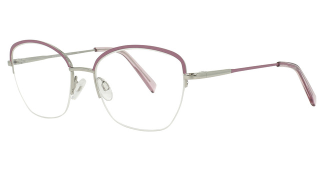 Adin Thomas Eyeglasses AT-654 Lilac / Chrome/2