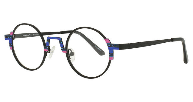 Encore Vision Eyeglasses RN640 Black/Blue/Pink