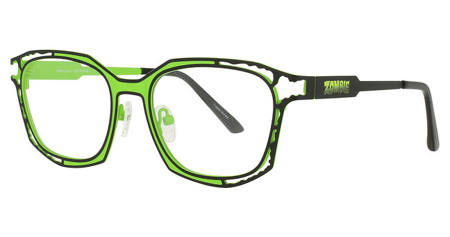 Encore Vision Eyeglasses Zombie Black/Lime