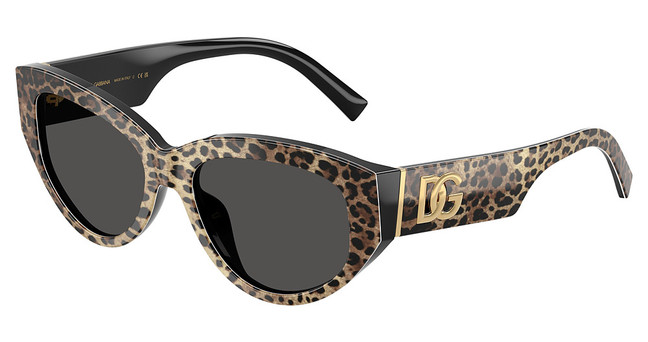 DOLCE & GABBANA Eyeglasses DG4514 LEO BROWN ON BLACK/316387