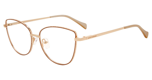 Lucky Brand Eyeglasses VLBD135 BEIGE GOLD