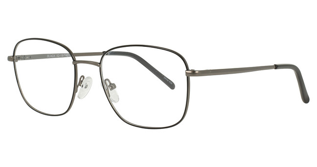 Continental Optical Imports Eyeglasses Exclusive 267 Black/Gunmetal