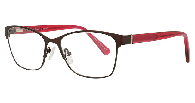 Continental Optical Imports Eyeglasses Fregossi 1048 Brown/Red Violet