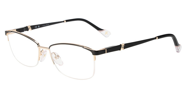 Yalea Eyeglasses VYA164 ROSE GOLD/BLACK