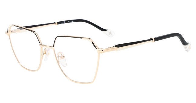 Yalea Eyeglasses VYA189 SHINY ROSE GOLD WITH COLORED PARTS