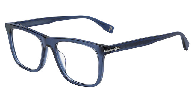 Police Eyeglasses VPLR62 SHINY TRANSPARENT BLUE
