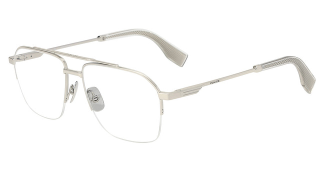 Police Eyeglasses VPLR71E SHINY PALLADIUM
