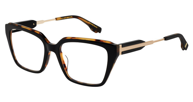 Coco & Breezy Eyeglasses FLOURISH BLACK-TORTOISE-YELLOW GOLD