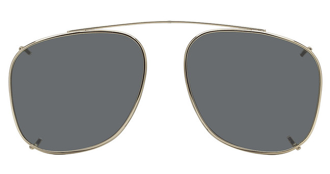 Hilco Eyeglasses Sun Clips, Square Pewter