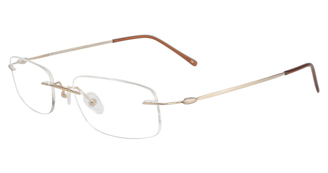 3-Piece Drill Mounts Eyeglasses BTCF3013 Yellow Gold/C-32