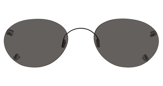 Hilco Eyeglasses Rimless Oval Black