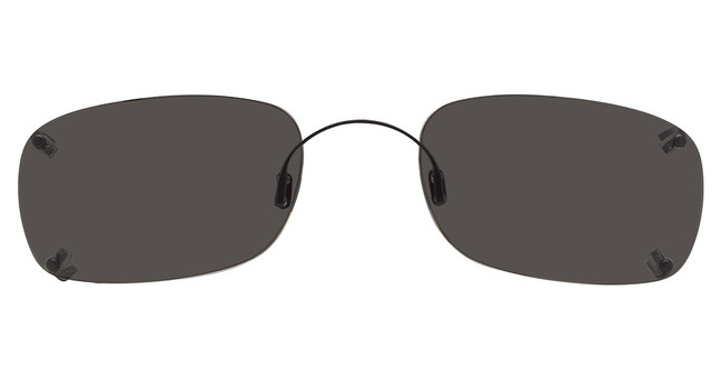 Hilco Eyeglasses Rimless Rectangle Black