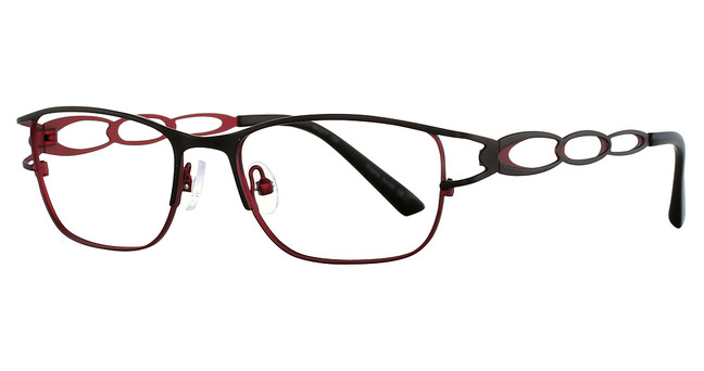 Vavoom/Vivian Morgan Eyeglasses 8043 Black/Red