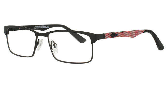 Art-Craft Eyeglasses USA Workforce 451AM Standard Ebony Front / Coral Temples/45106/80