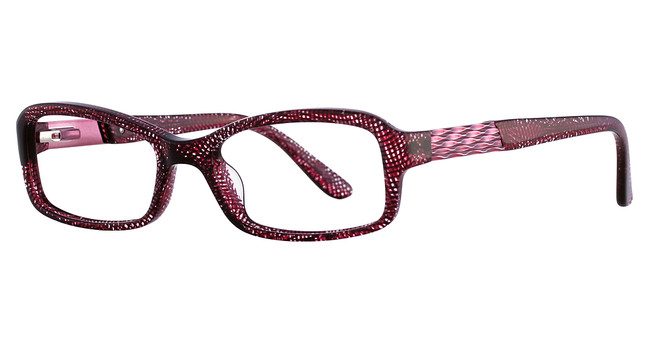 Vavoom/Vivian Morgan Eyeglasses 8049 Plum Fishnet