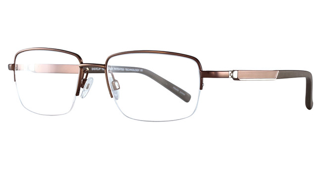 Easyclip Eyeglasses EC409 Satin Dark Brown/10