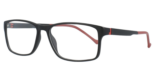 club level designs Eyeglasses CLD9267 Black/Red/C-3