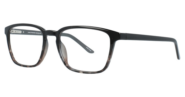 Cargo Eyeglasses C5052 Black & Black Marbled/90