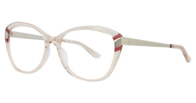 Paradox Eyeglasses P5055 Beige Crystal & Red & Gold/10