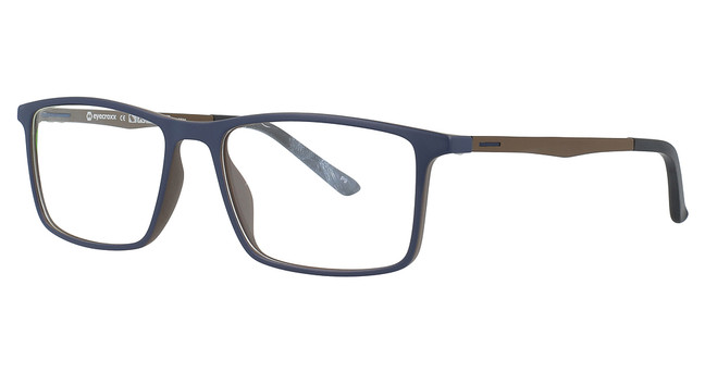 Eyecroxx Eyeglasses EC539UD Mat Blue Brown/C3